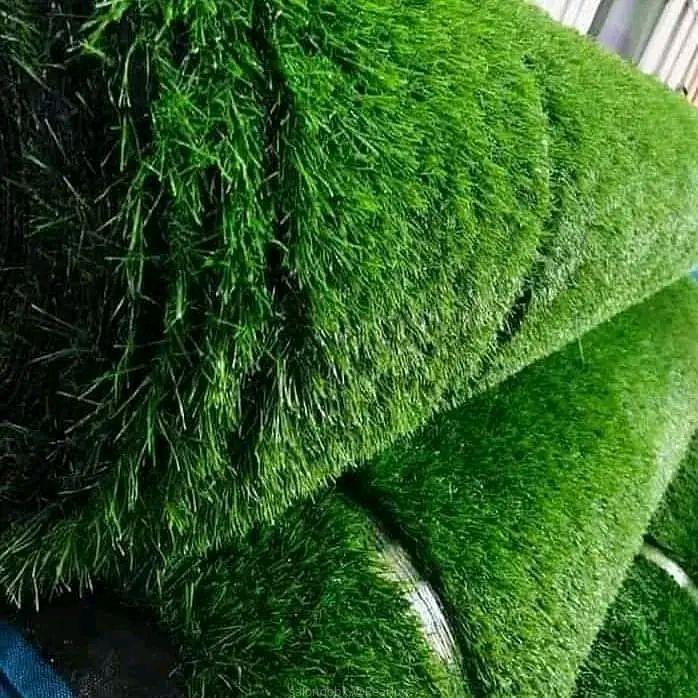 Artificial turf grass carpets.
