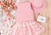 Printed Skirt 4pcs Toddler Girl Clothe