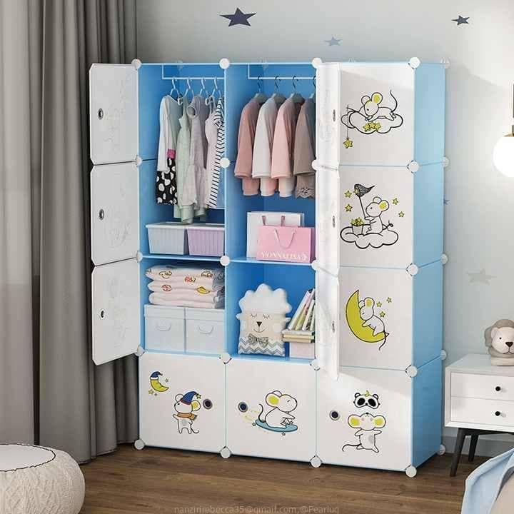 Plastic closet 3column