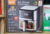 RAF 8L Digital Air Fryer – 1300W, 60min Timer, Stainless Steel, Digital Touch Control