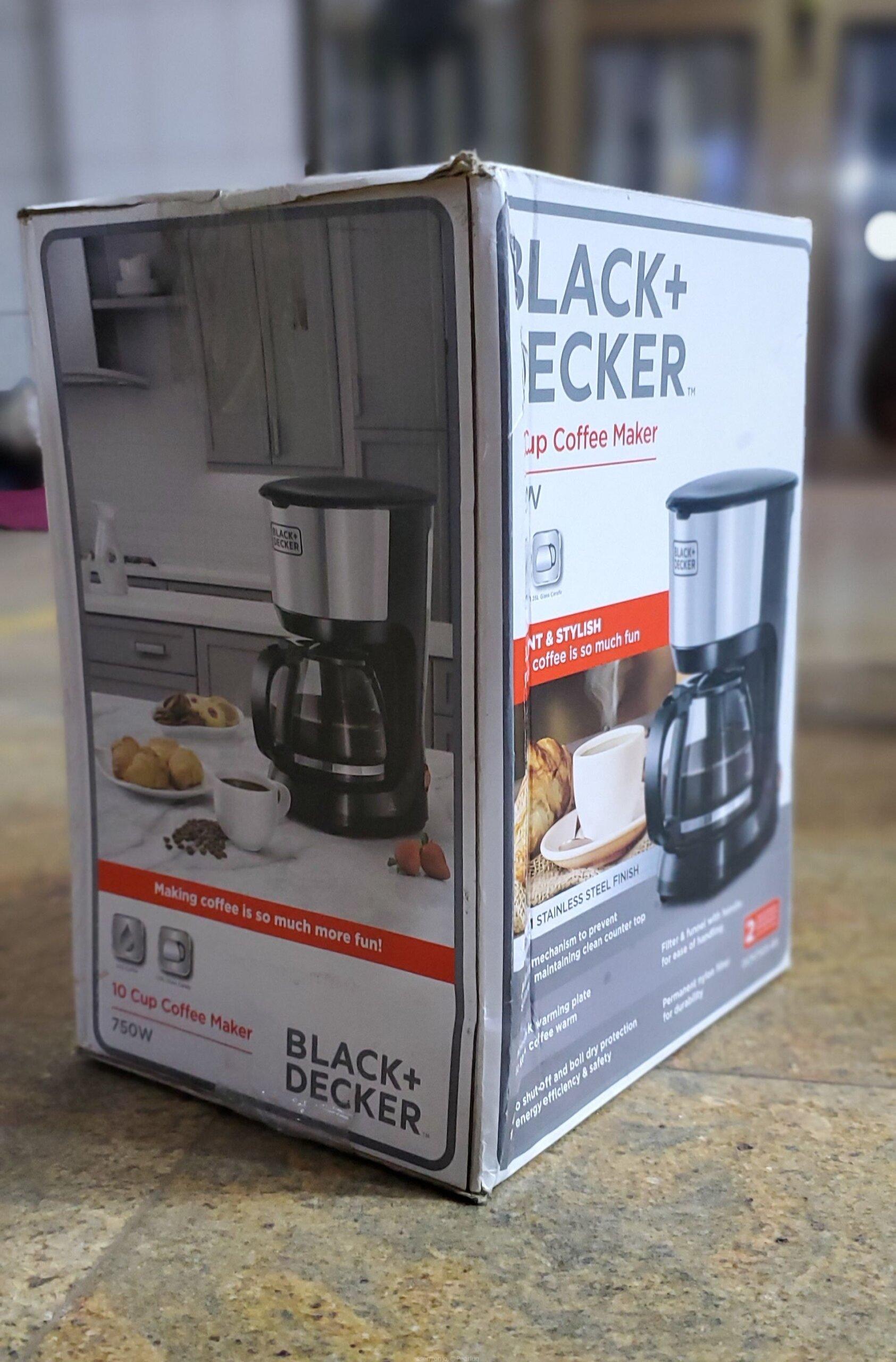 Black+Decker 10-Cup Coffee Maker, 750W – Premium Stainless Steel Finish