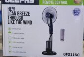 GEEPAS 16″ Mist Fan with Remote Control GF21160 – 3 Wind Speeds, Oscillation, Humidifier