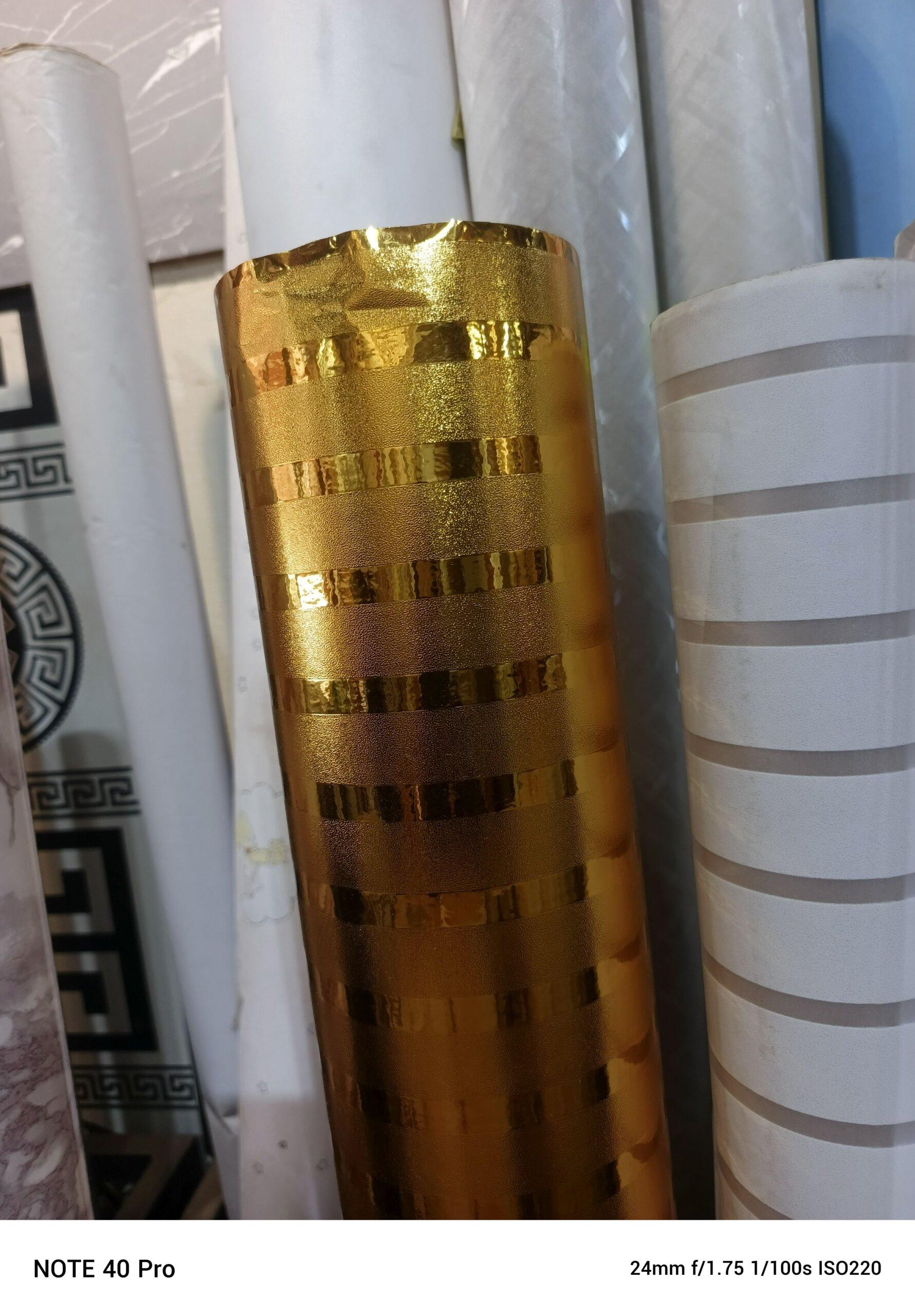 Gold color stickers