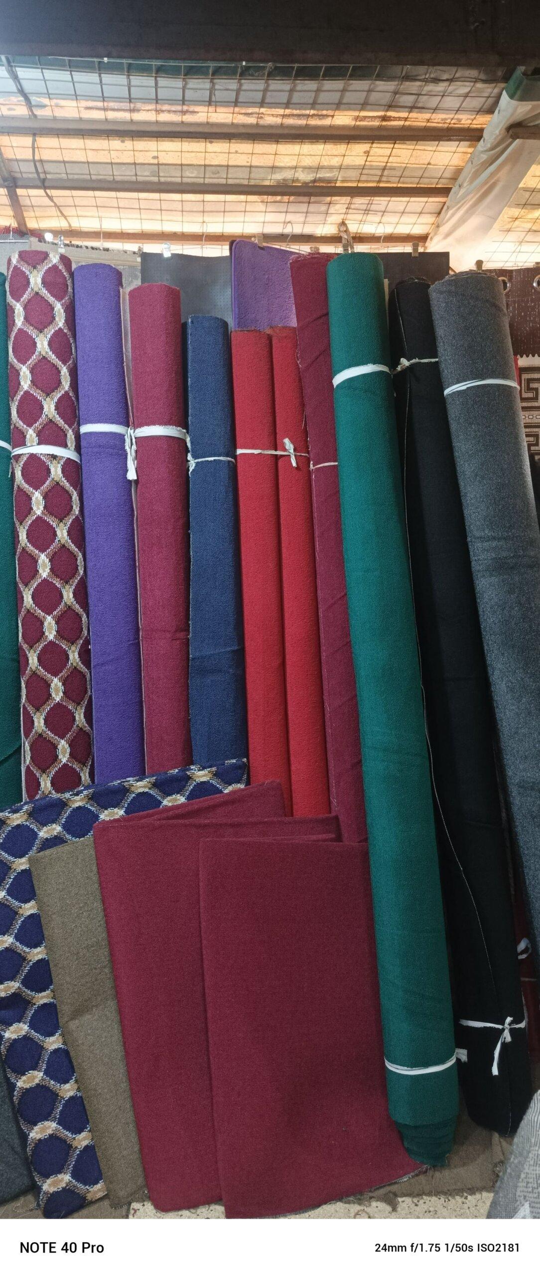 Wall to wall woolen carpets