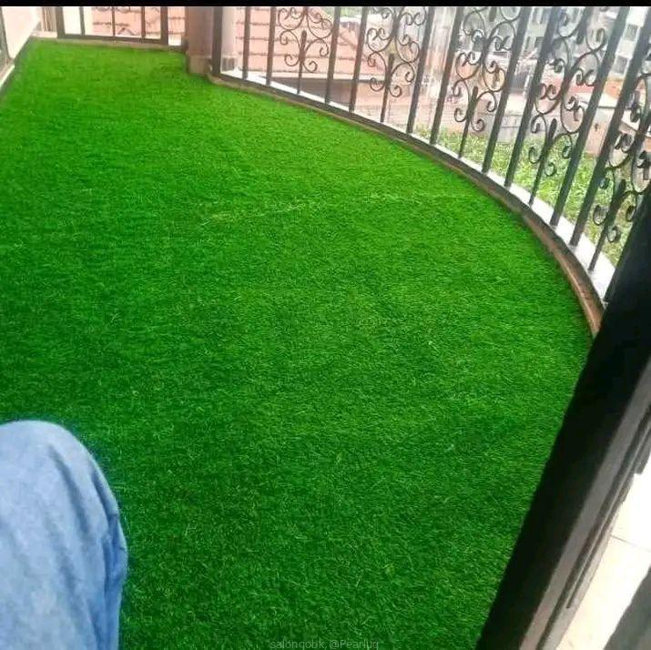 Artificial turf grass carpets.