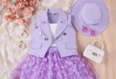 Printed Skirt 4pcs Toddler Girl Clothe