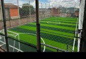 Artificial turf grass carpets.