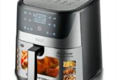 RAF 8L Digital Air Fryer – 1300W, 60min Timer, Stainless Steel, Digital Touch Control
