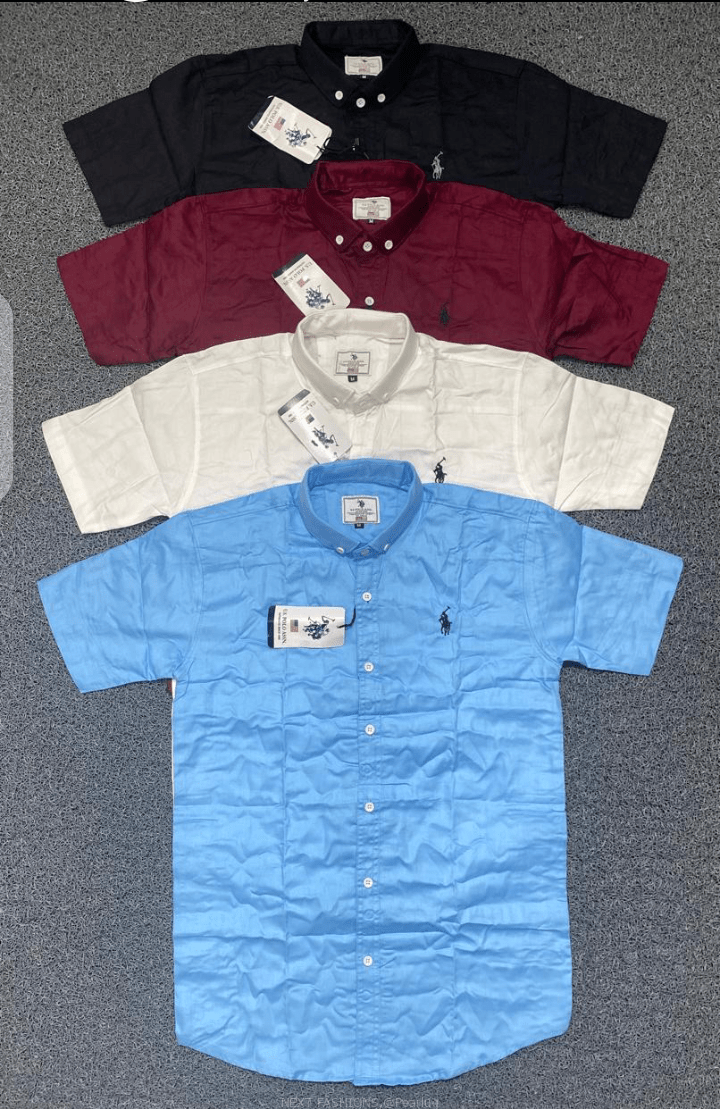 MEN’S SHORT SLEEVED PLAIN SHIRT