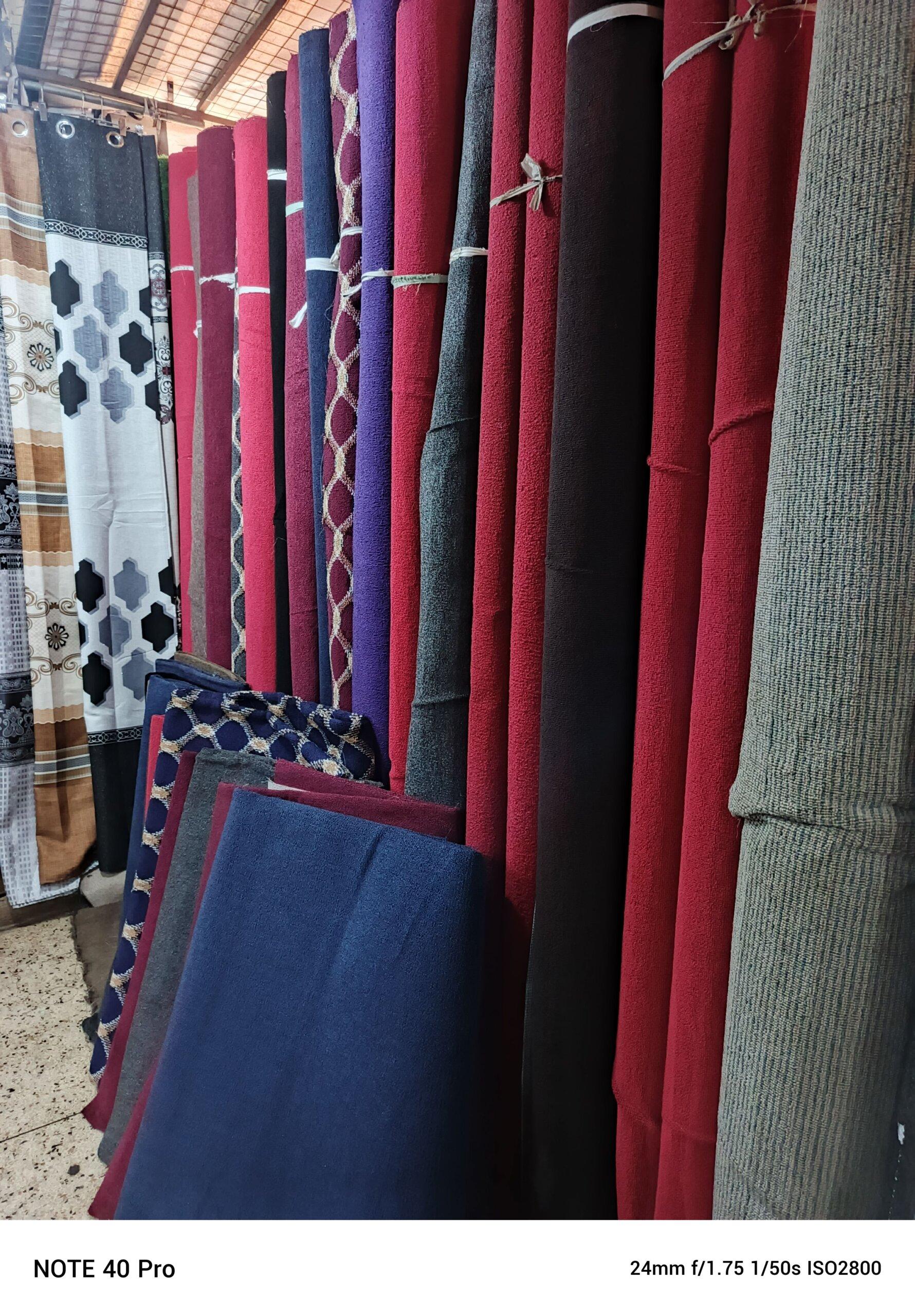 Wall to wall woolen carpet