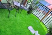 Artificial turf grass carpets.