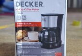 Black+Decker 10-Cup Coffee Maker, 750W – Premium Stainless Steel Finish