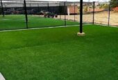 Artificial turf grass carpets.
