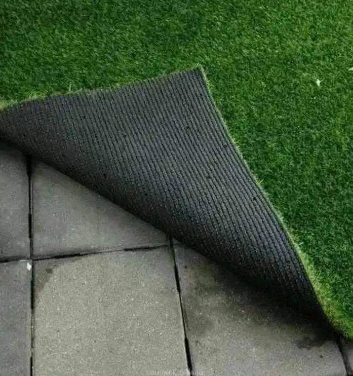 Artificial turf grass carpets.