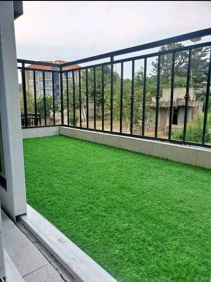 Artificial turf grass carpets.