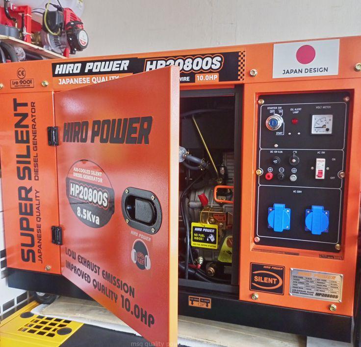 Silent diesel generator 8.5kva