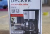 Black+Decker 10-Cup Coffee Maker, 750W – Premium Stainless Steel Finish