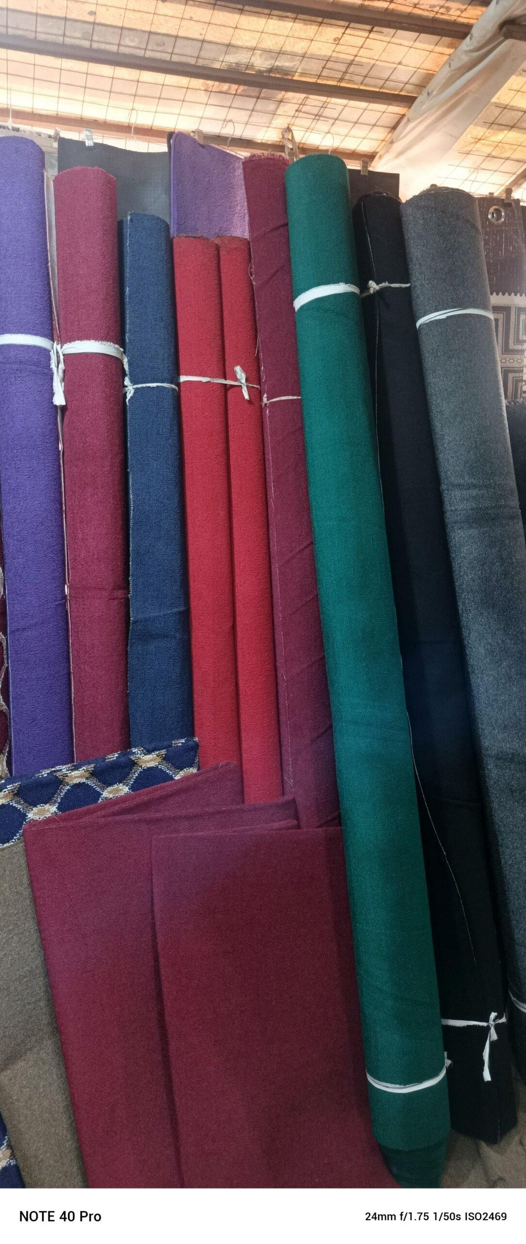 Wall to wall woolen carpets