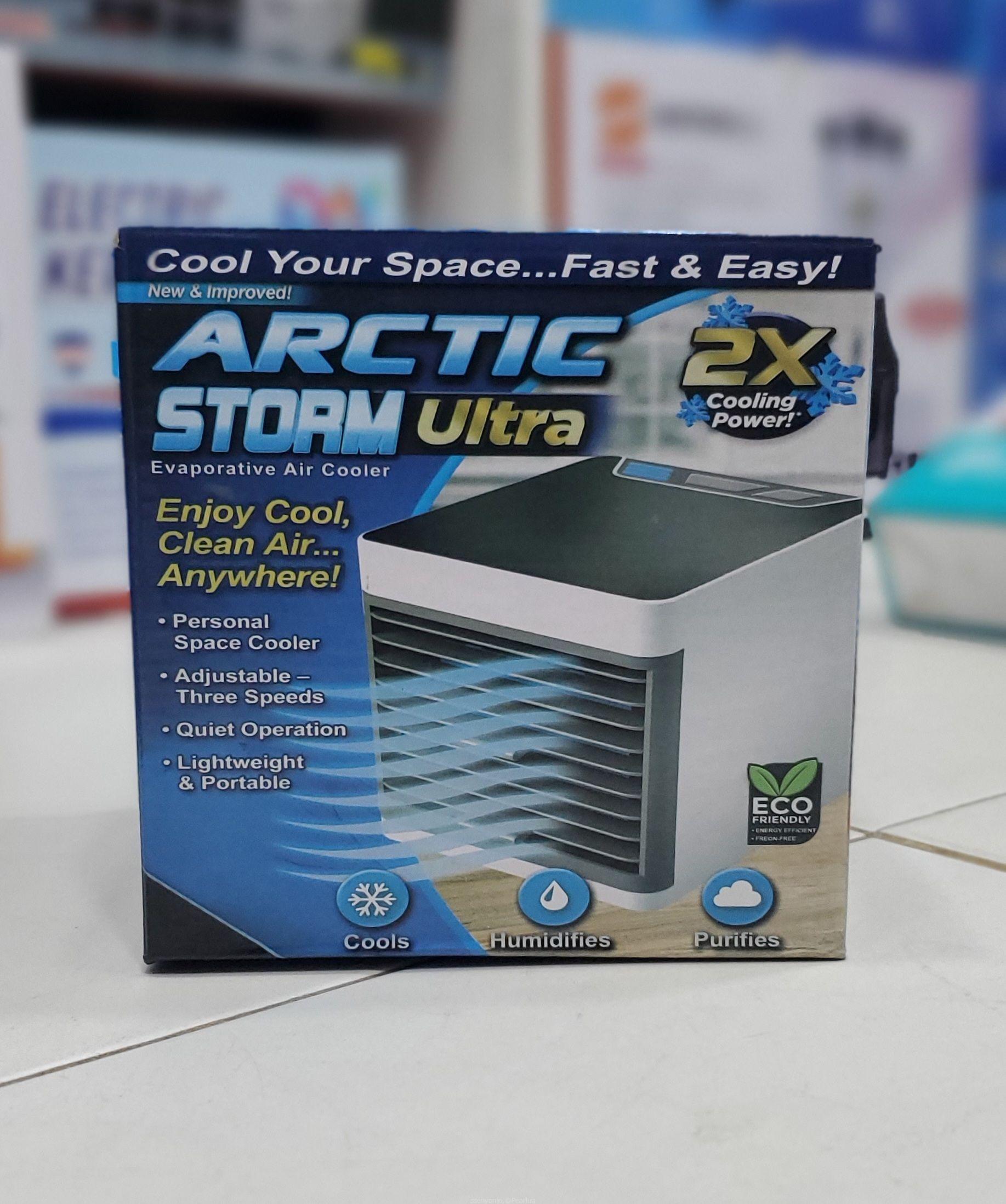 Arctic Storm Ultra Evaporative Air Cooler – 3 Speed, LED Night Light, 2X Cooling Power