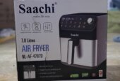 Saachi NL-AF-4787D 7.0L Digital Air Fryer – 12 Pre-set Cooking, 60min Timer