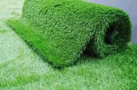 Artificial turf grass carpets.