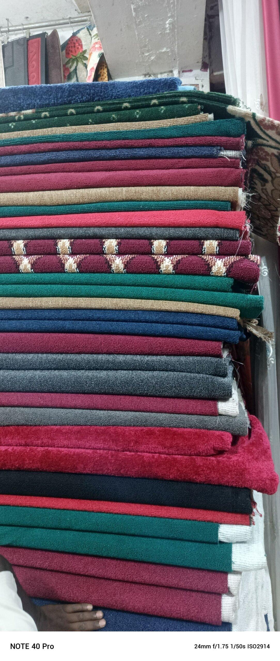 Wall to wall woolen carpets