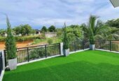 Artificial turf grass carpets.