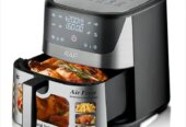 RAF 8L Digital Air Fryer – 1300W, 60min Timer, Stainless Steel, Digital Touch Control