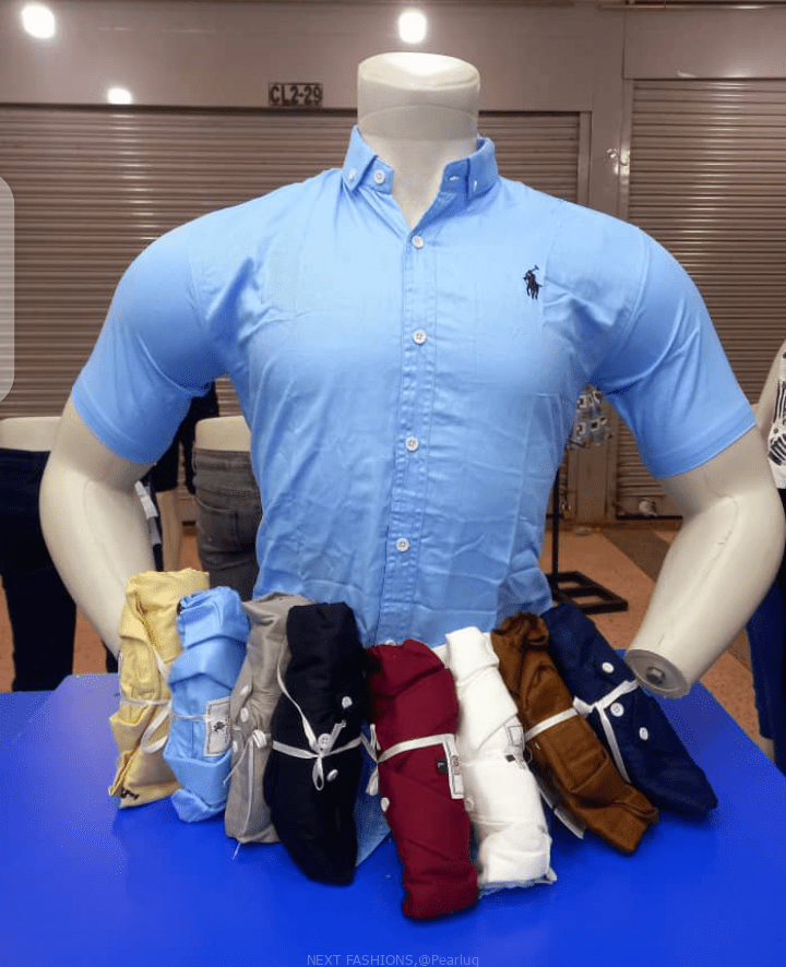 MEN’S SHORT SLEEVED PLAIN SHIRT