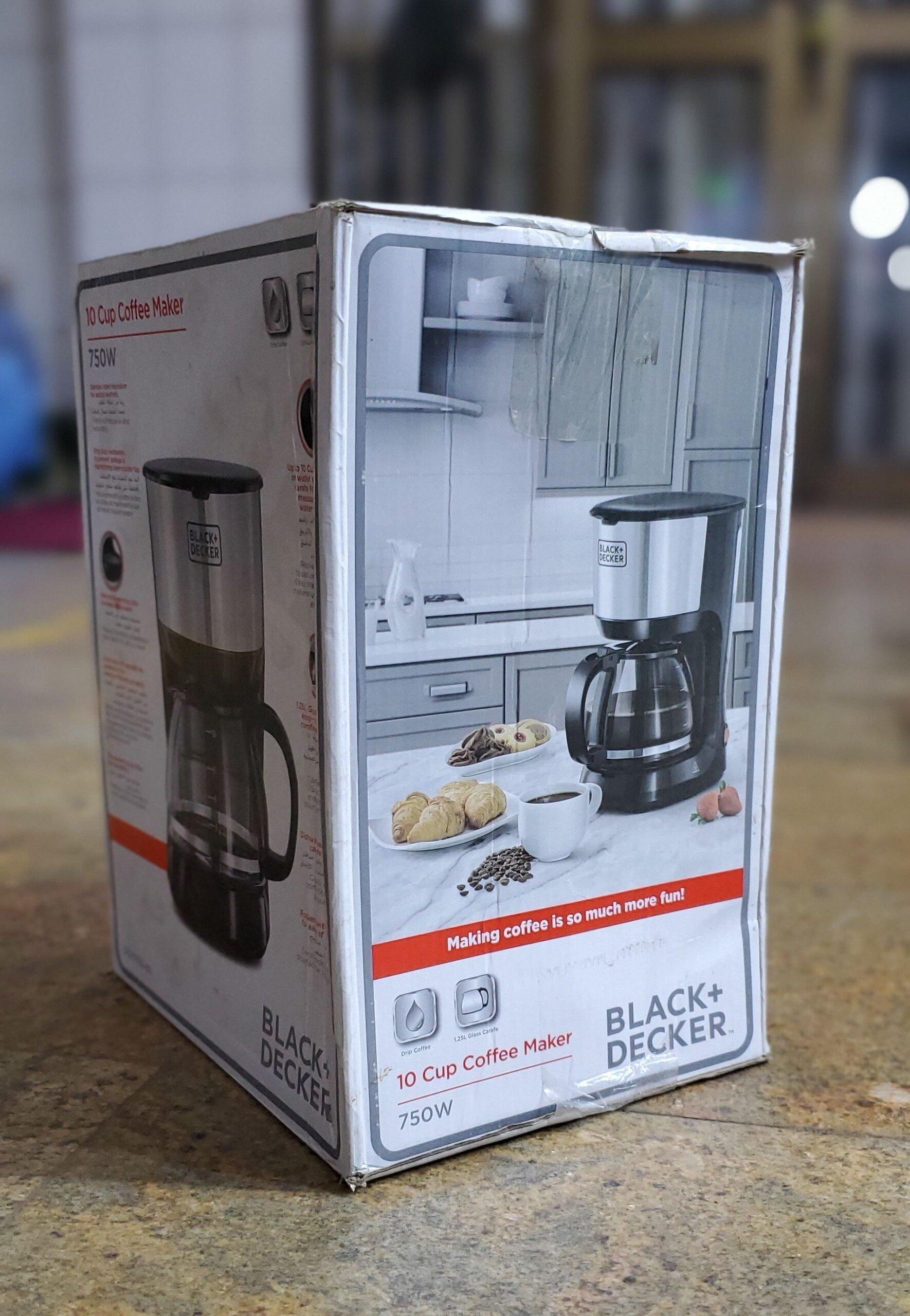 Black+Decker 10-Cup Coffee Maker, 750W – Premium Stainless Steel Finish