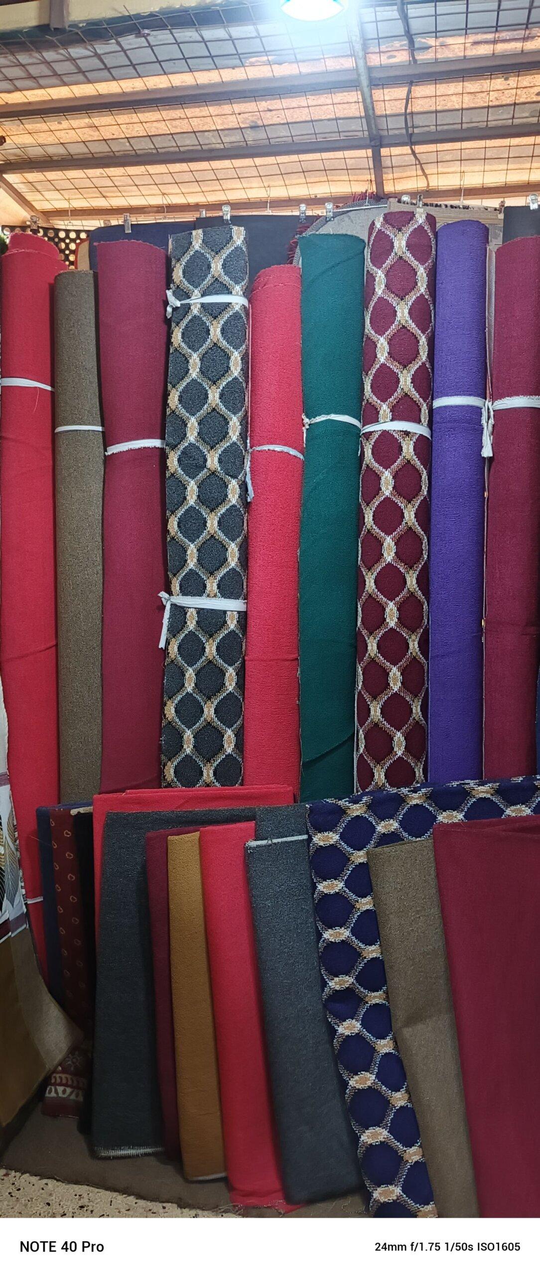 Wall to wall woolen carpets