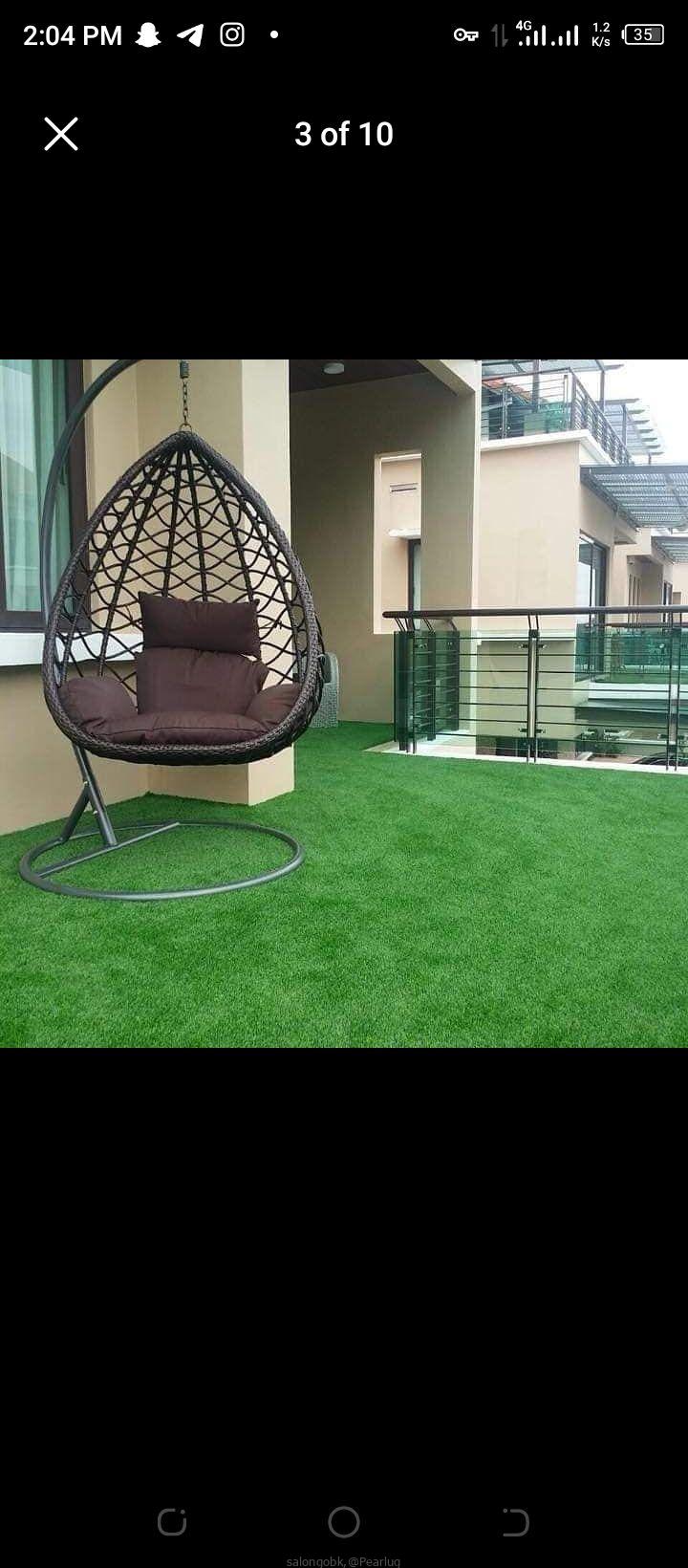 Artificial turf grass carpets.
