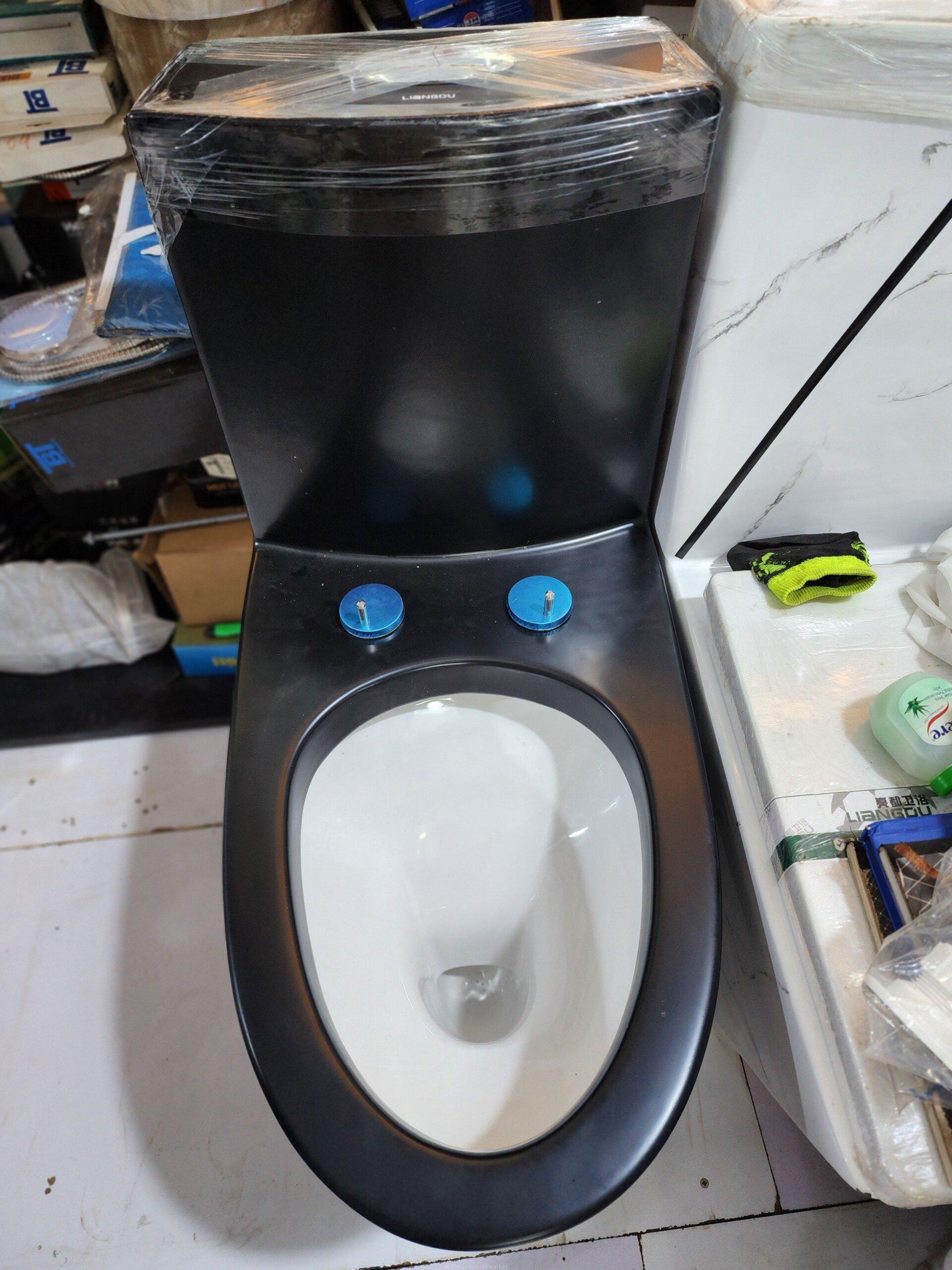 One Peace Black Colored Toilet