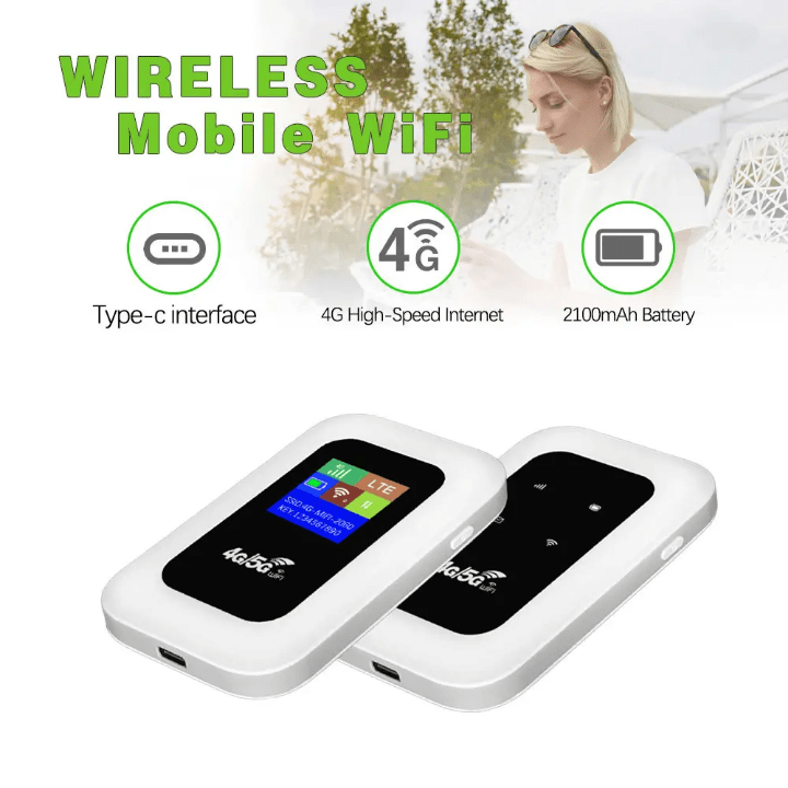 DNXT universal 4g Router with SIM card Type-C High Speed Hotspot 4g Portable Mifi