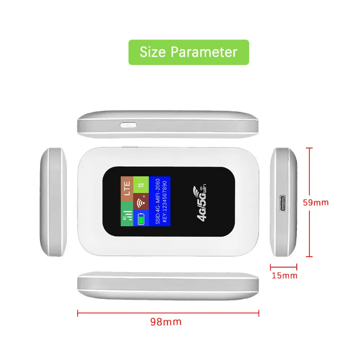 DNXT universal 4g Router with SIM card Type-C High Speed Hotspot 4g Portable Mifi