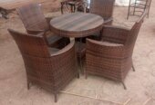 Rattan dining chairs