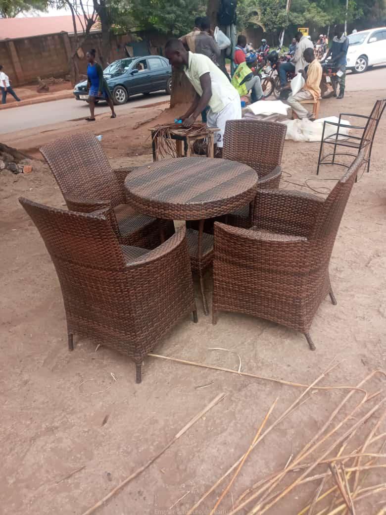 Rattan dining chairs