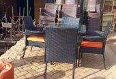 Rattan dining chairs