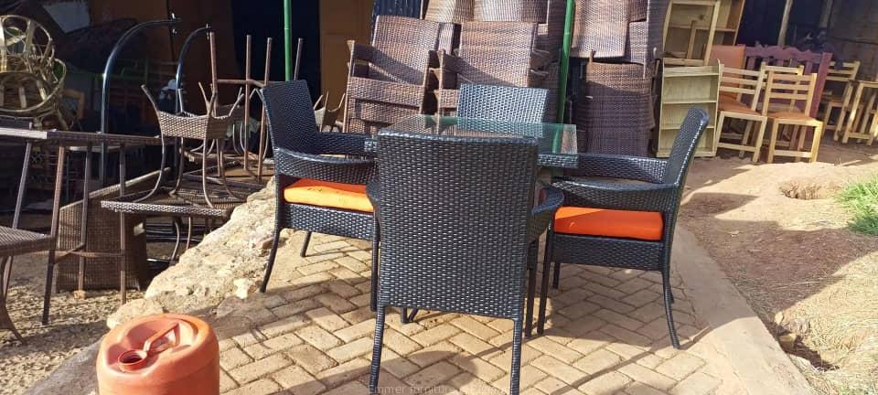 Rattan dining chairs