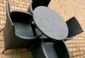 Rattan dining chairs