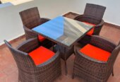 Rattan dining chairs