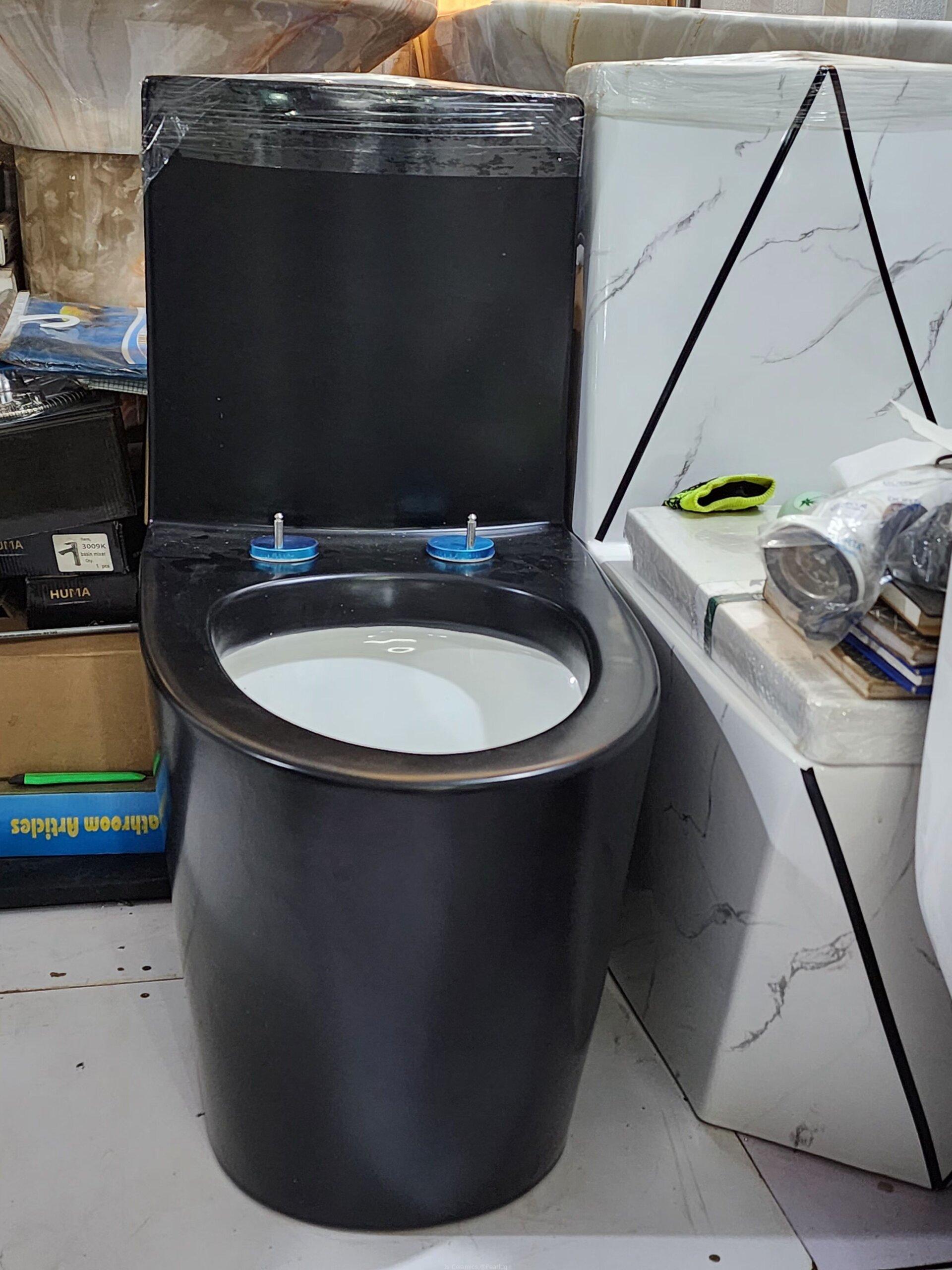 One Peace Black Colored Toilet