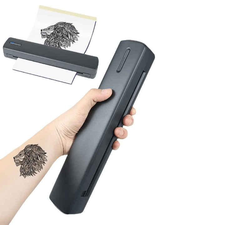 Portable Tattoo Printer Tattoo Transfer Thermal Copier Machine Compatible with iOS and android Portable A4 printer Mini