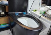 One Peace Black Colored Toilet