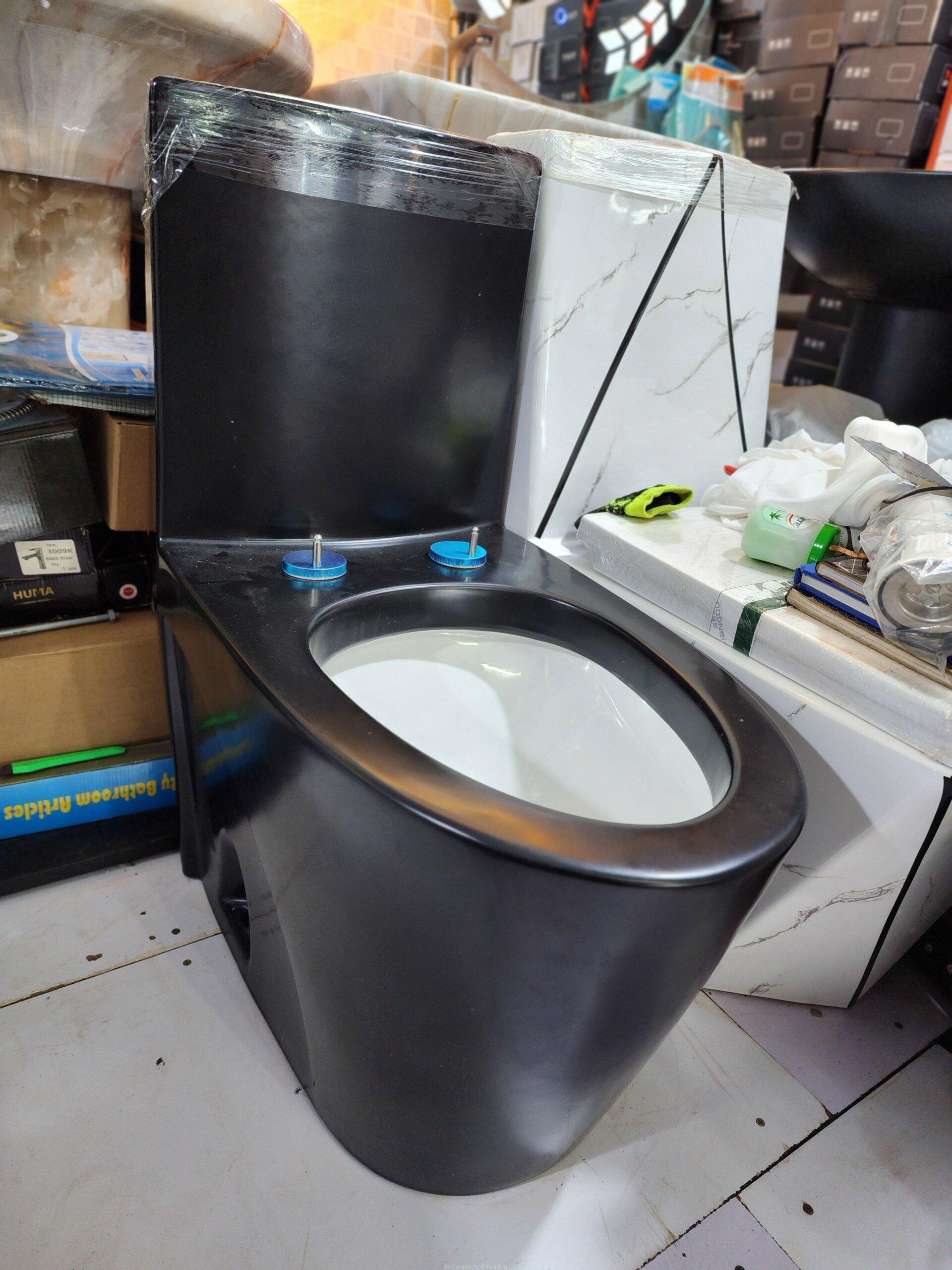 One Peace Black Colored Toilet