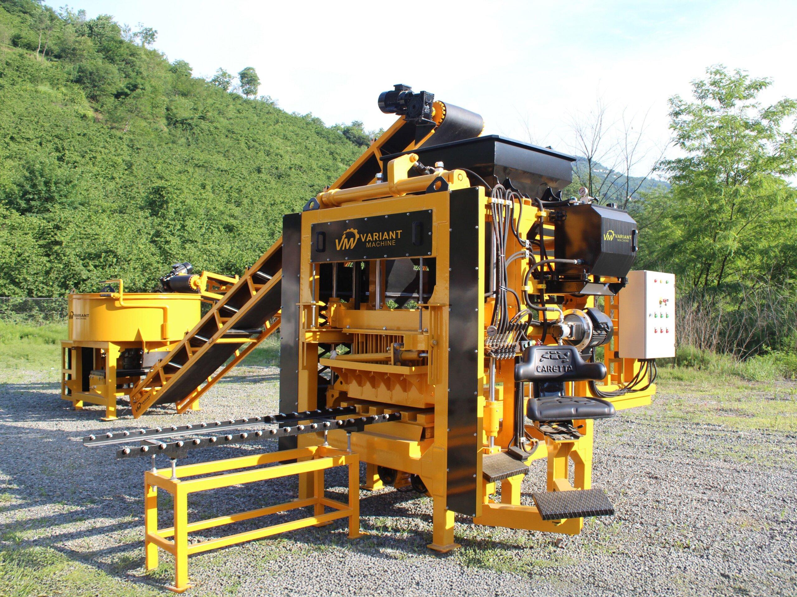 CONCRETE BLOCK, PAVER AND CURBSTONE MAKING MACHINE(SET)ONLY 30.000USD