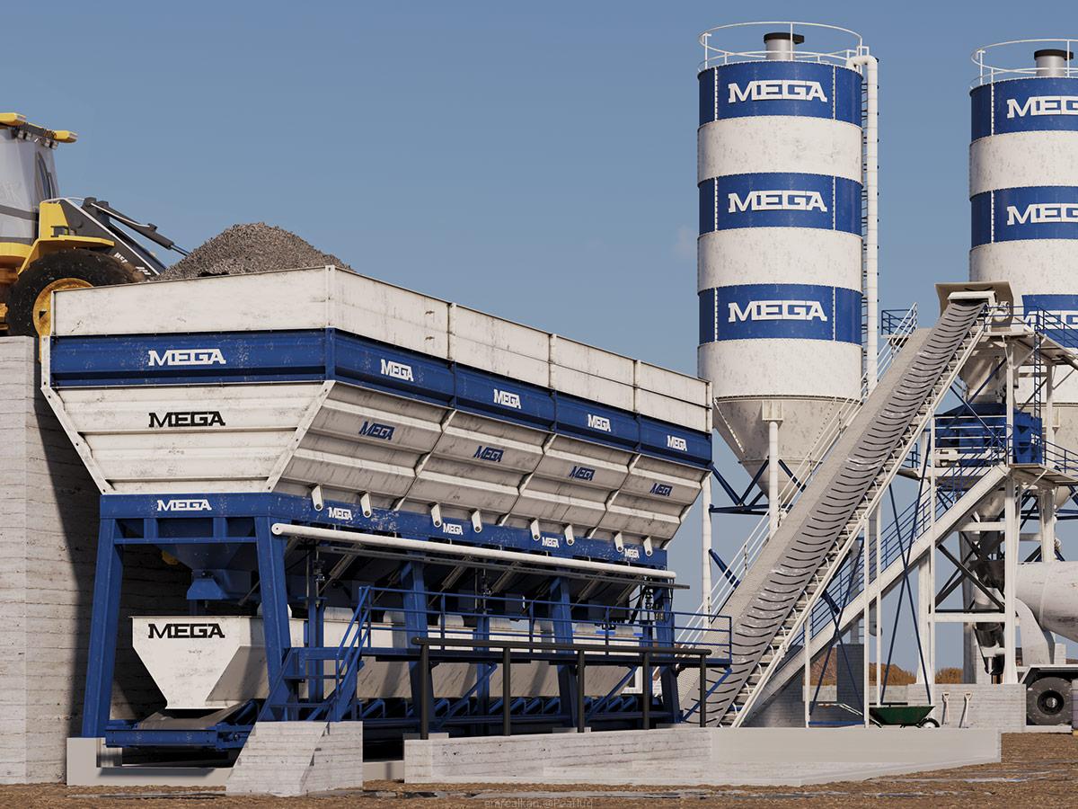 CONCRETE BATCHING PLANT 90 m3 – TWINSHAFT MIXER (ITALIAN)