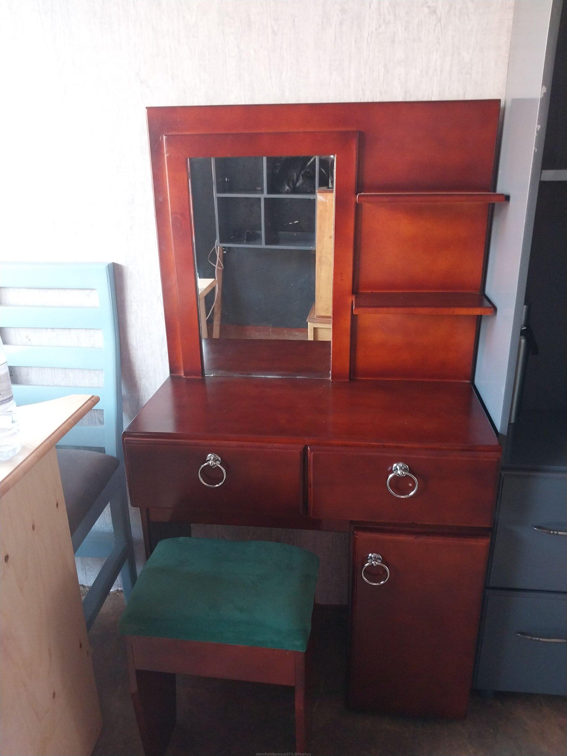 Dresser with a seat