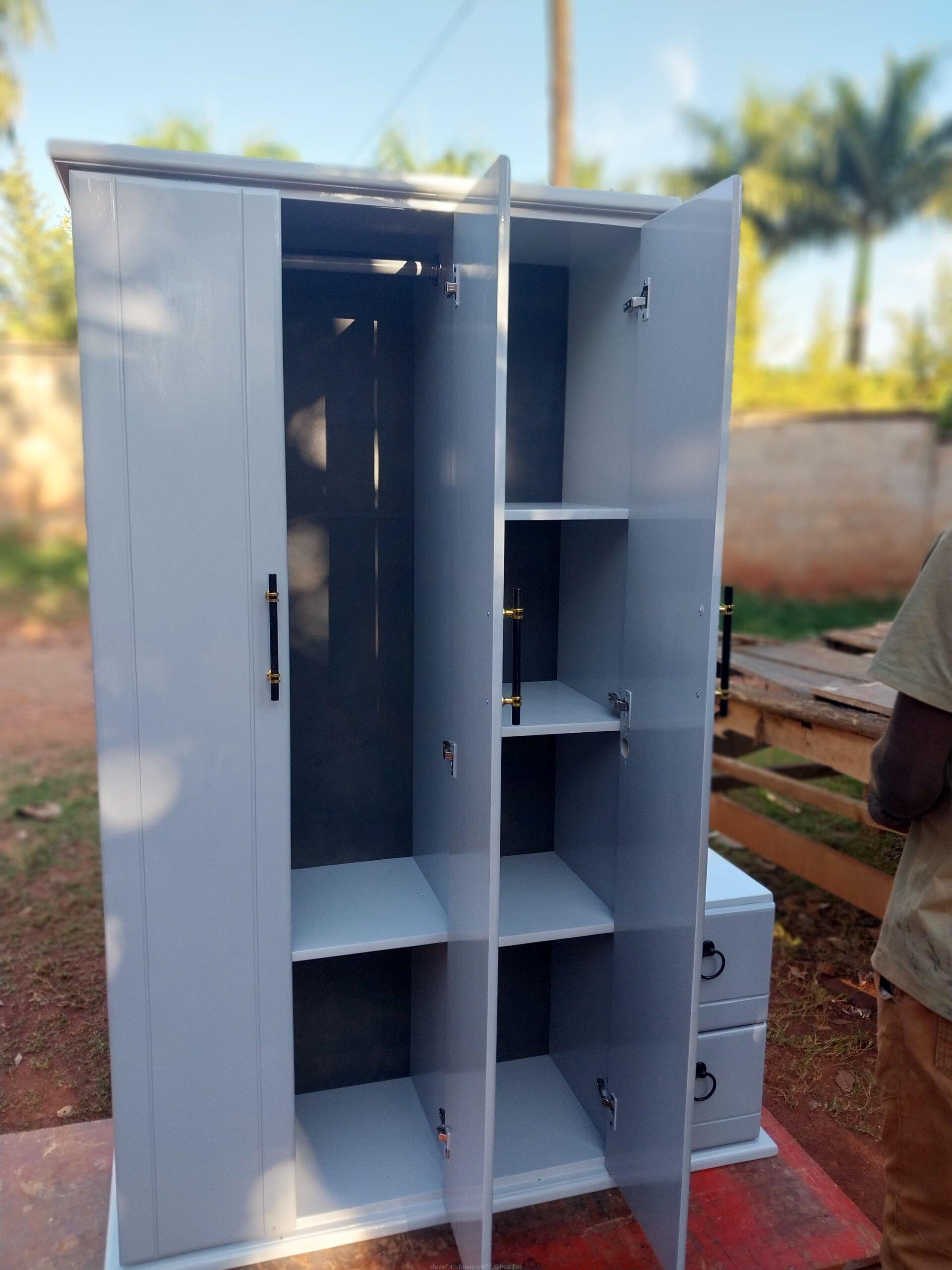 Movable wardrobe with a dresser