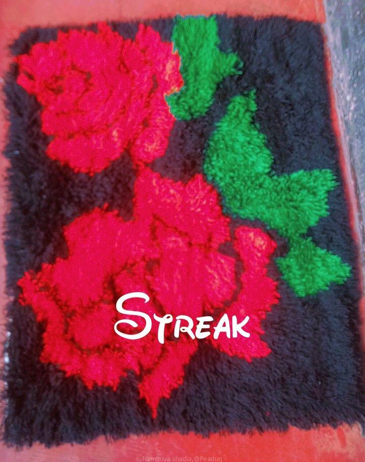 Hand made door mat carpet.